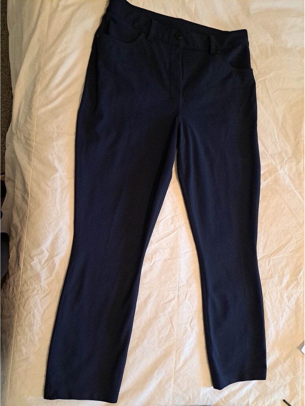 Lululemon City Sleek 5 Pocket Slim Pants Navy Blue Womens Sz 30 W5EJ8S EUC #820